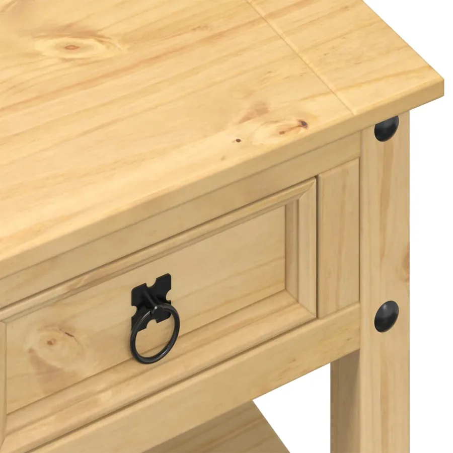 Table basse avec tiroirs Corona 85x50x45 cm bois de pin massif - 7