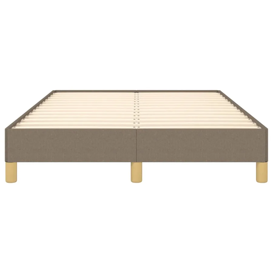 Cadre de lit sans matelas taupe 120x190 cm tissu - 5