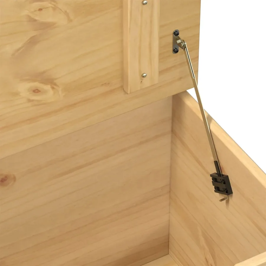 Boîte de rangement Corona 90x78x45 cm bois de pin massif - 8