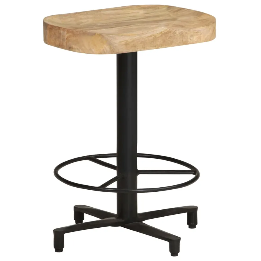 Tabourets de bar lot de 2 52 cm bois de manguier massif - 10