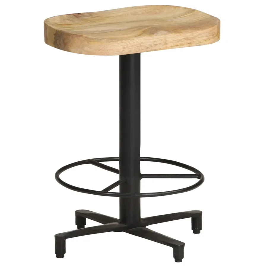 Tabourets de bar lot de 2 52 cm bois de manguier massif - 11