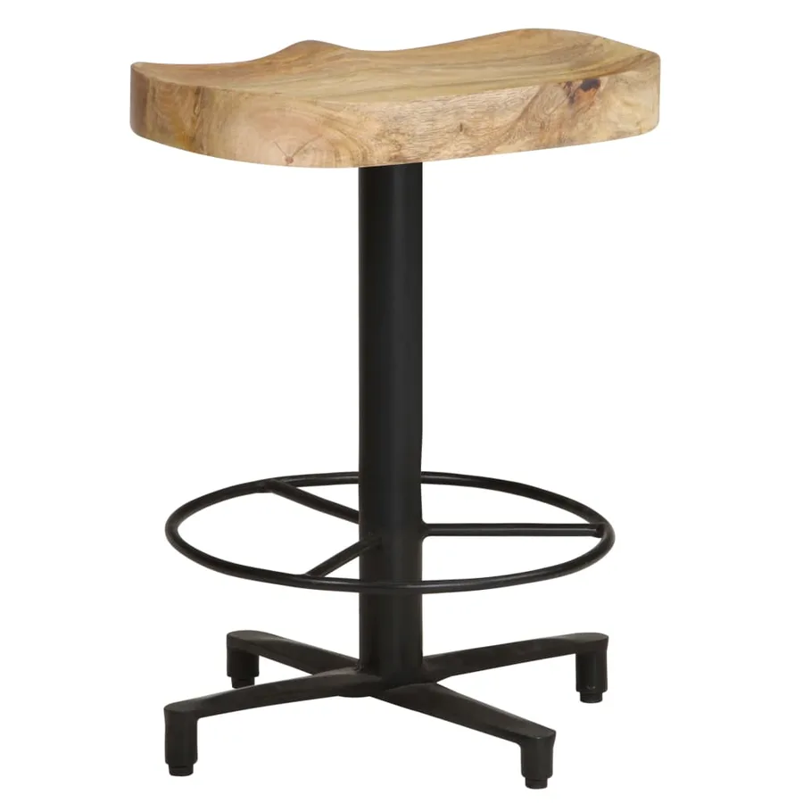 Tabourets de bar lot de 2 52 cm bois de manguier massif - 12