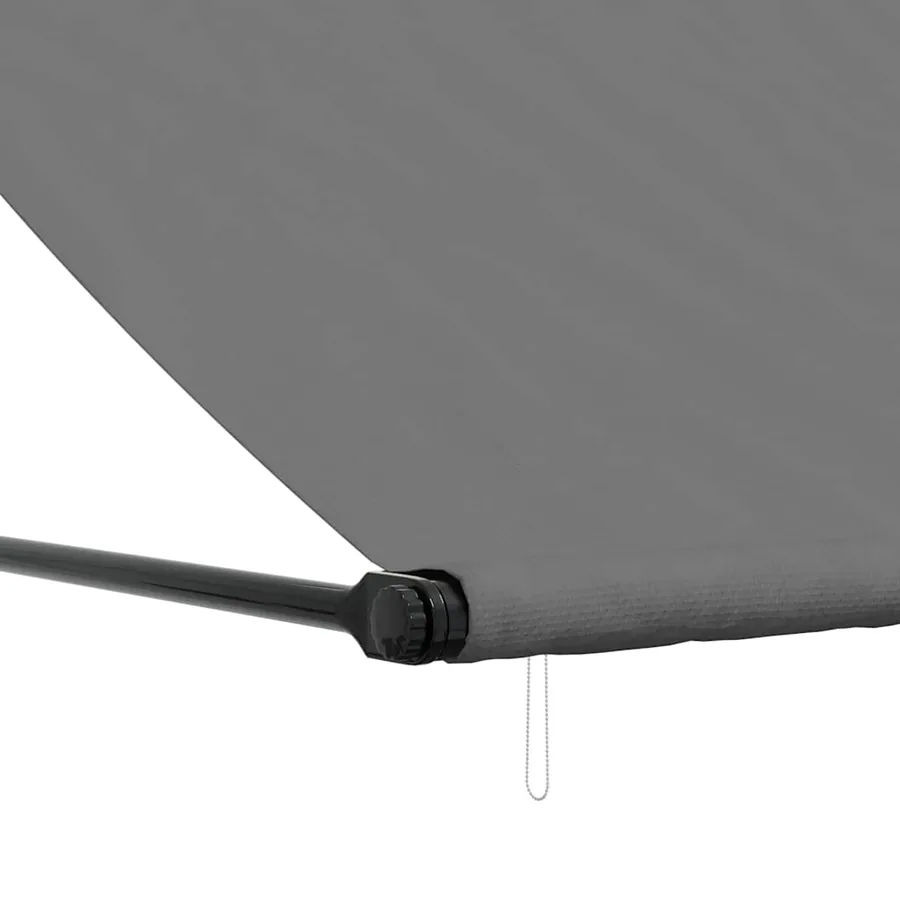 Auvent rétractable anthracite 200x150 m tissu et acier - 7