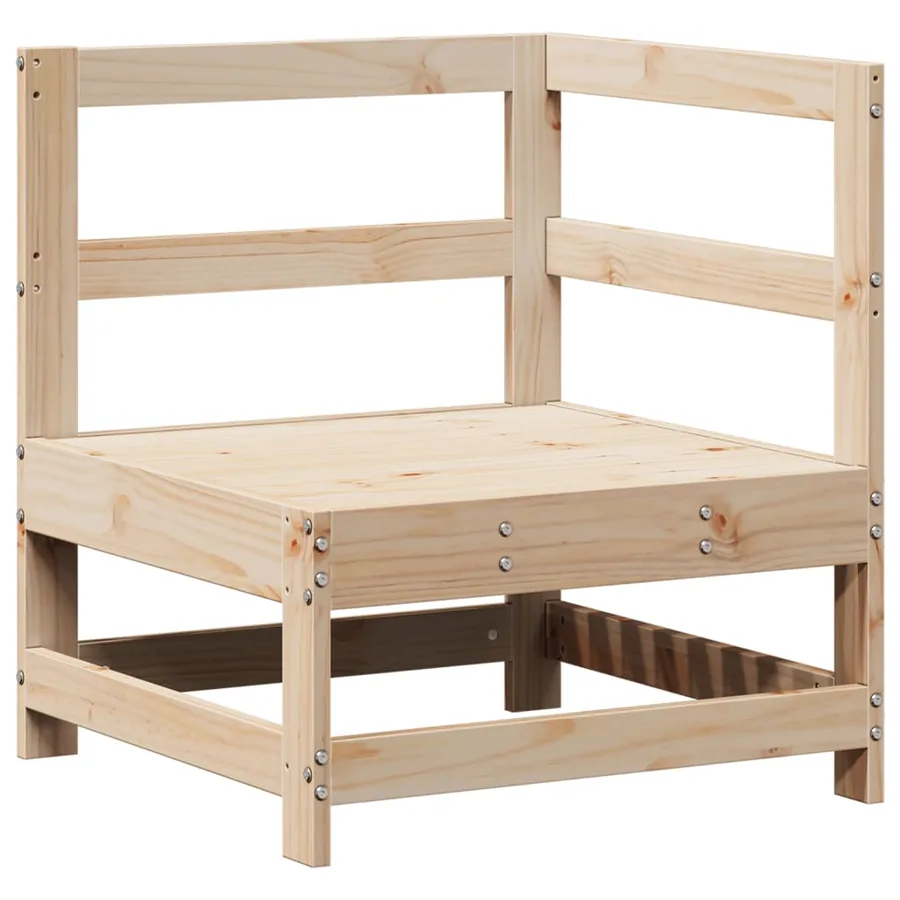 Salon de jardin 3 pcs bois de pin massif - 4