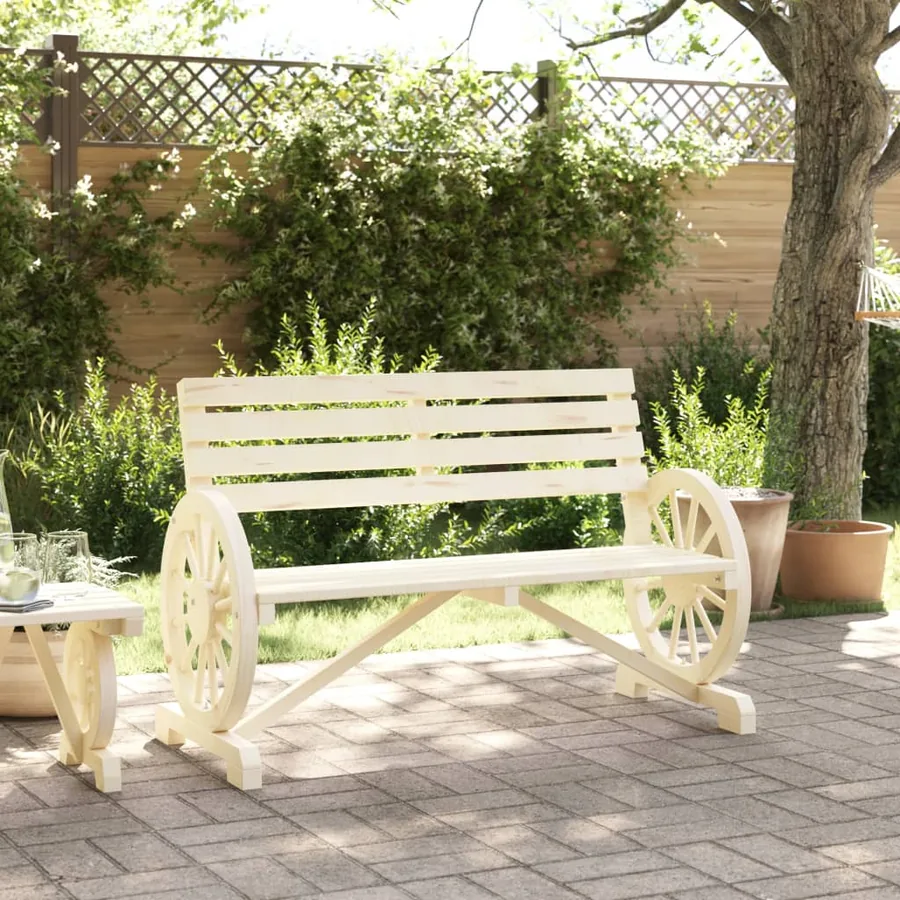 Banc de jardin 2 places bois de sapin massif - 3