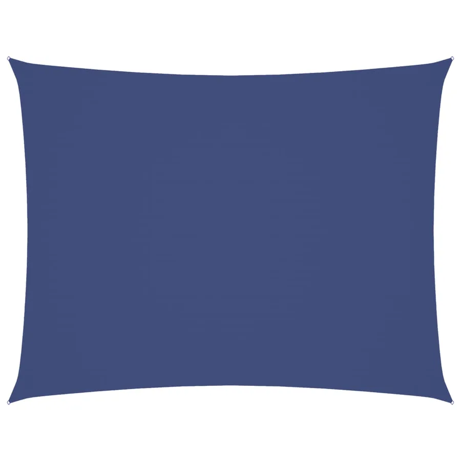 Voile de parasol tissu oxford rectangulaire 3,5x5 m bleu - 2