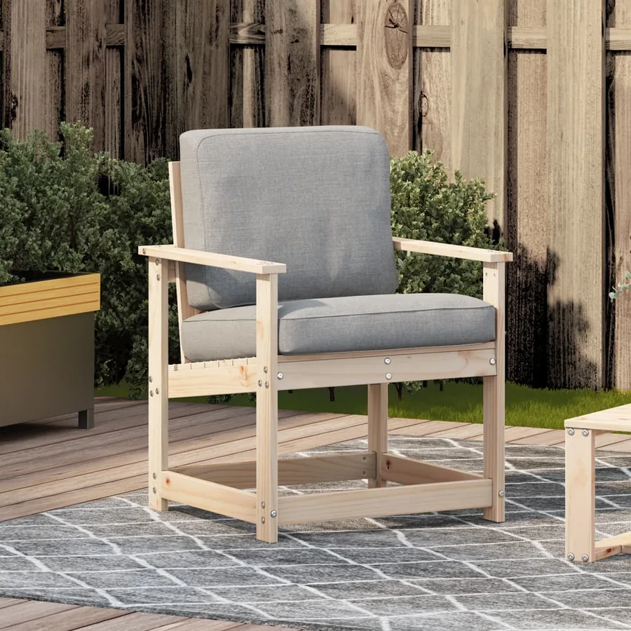 Chaise de jardin 62x56x77 cm bois de pin massif - 3