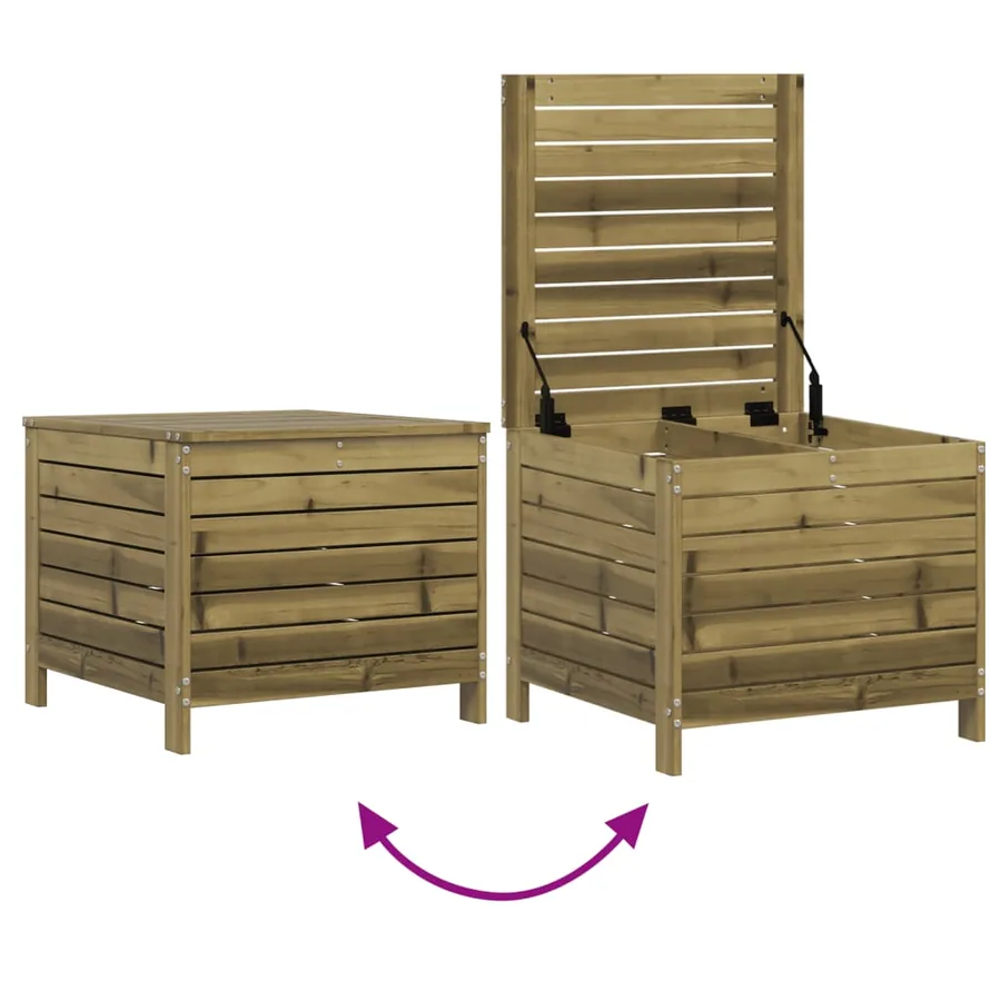 Salon de jardin 7 pcs bois de pin imprégné - 10