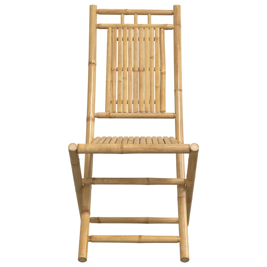 Ensemble à manger de jardin 5 pcs bambou - 7