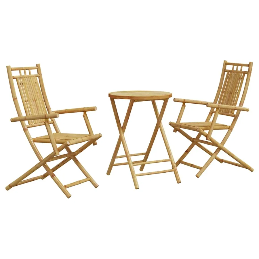 Ensemble de bistro 3 pcs bambou - 2