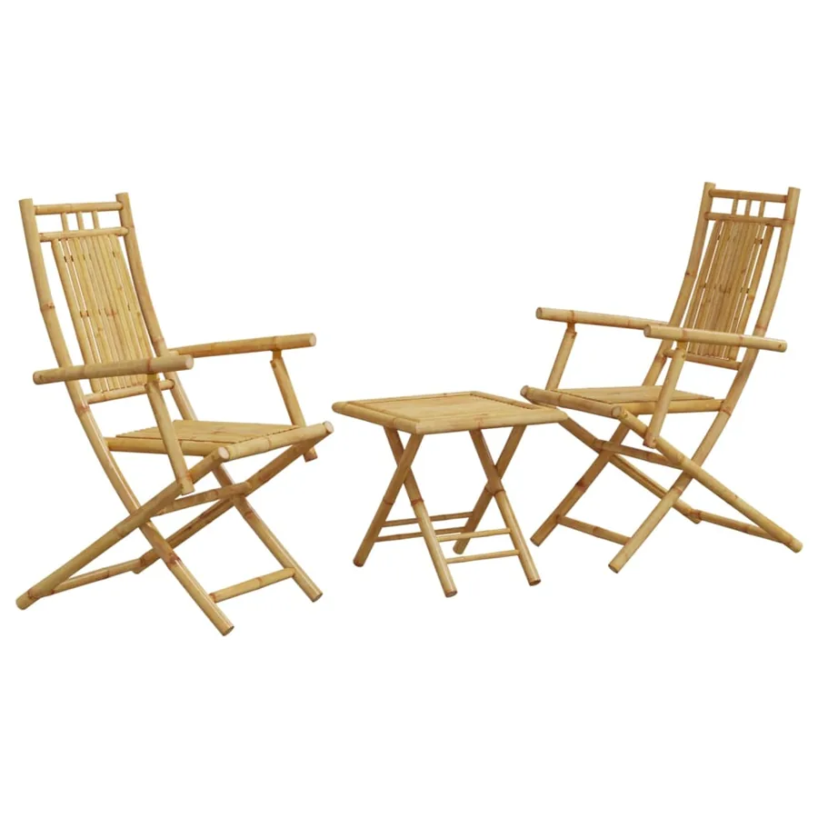 Ensemble de bistro 3 pcs bambou - 2