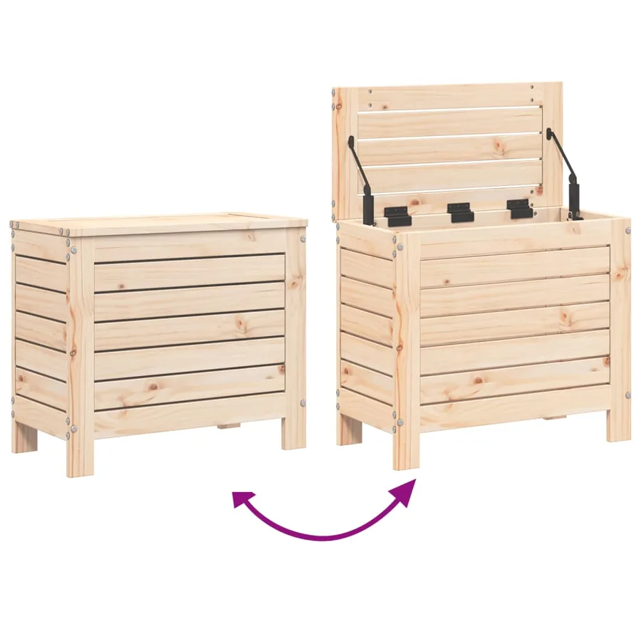 Salon de jardin 10 pcs bois de pin massif - 11