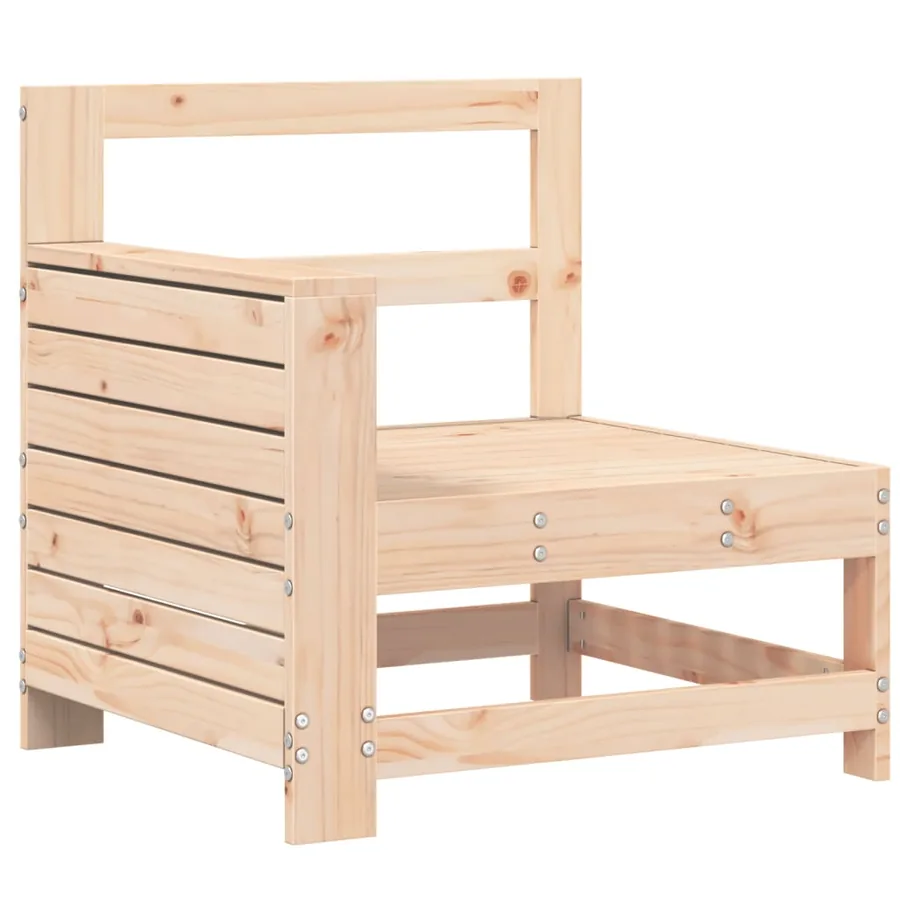 Salon de jardin 10 pcs bois de pin massif - 7