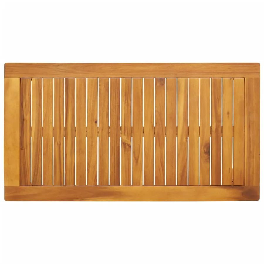 Table à manger de jardin 100x55x45 cm bois massif d'acacia - 6