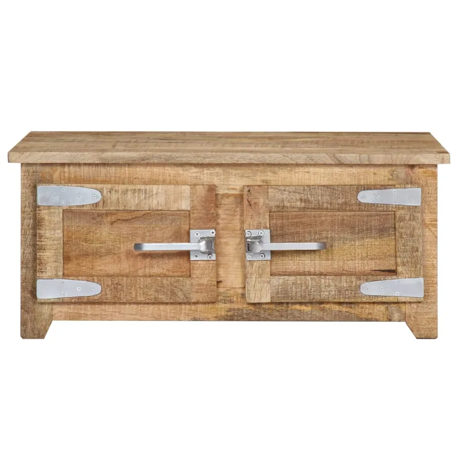 Table basse 70x70x30 cm Bois de manguier solide - 2