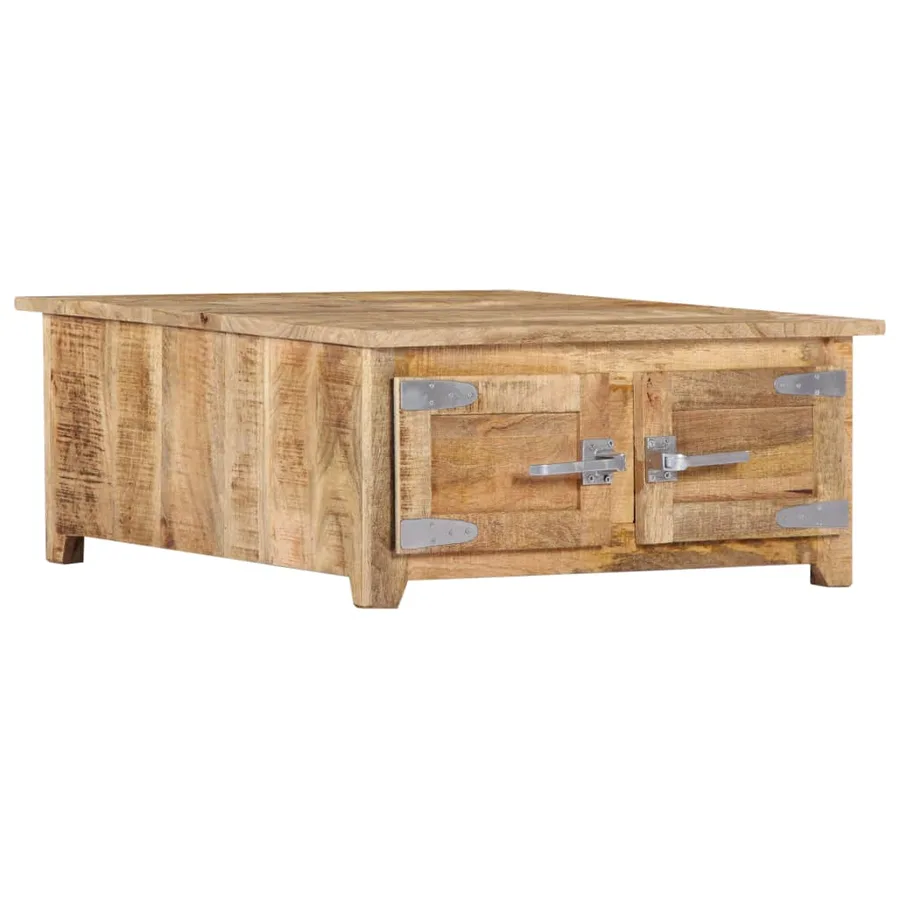 Table basse 70x70x30 cm Bois de manguier solide - 4