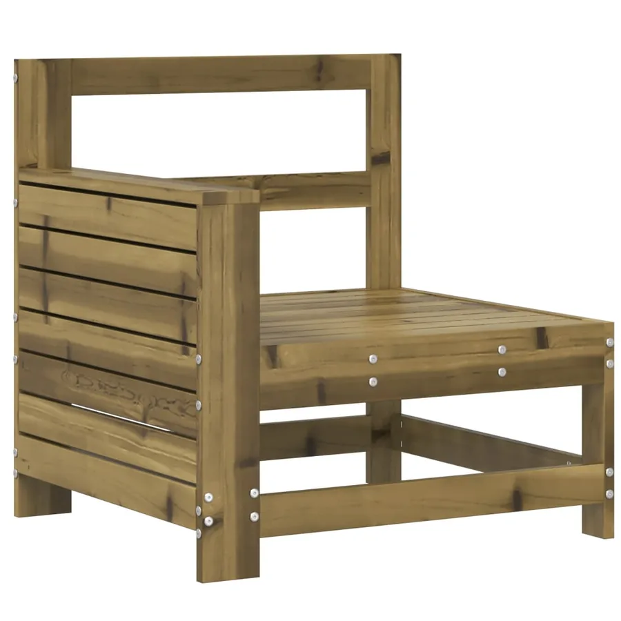 Salon de jardin 7 pcs bois de pin imprégné - 5