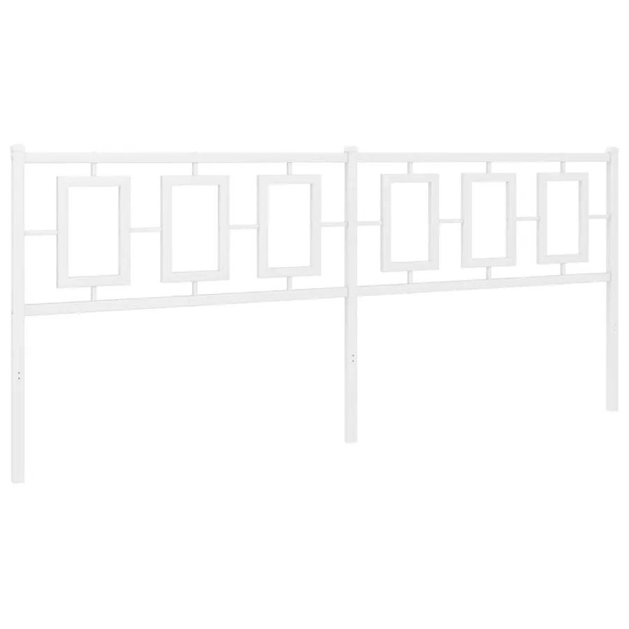 Tête de lit de remplacement métal blanc 193 cm - 2