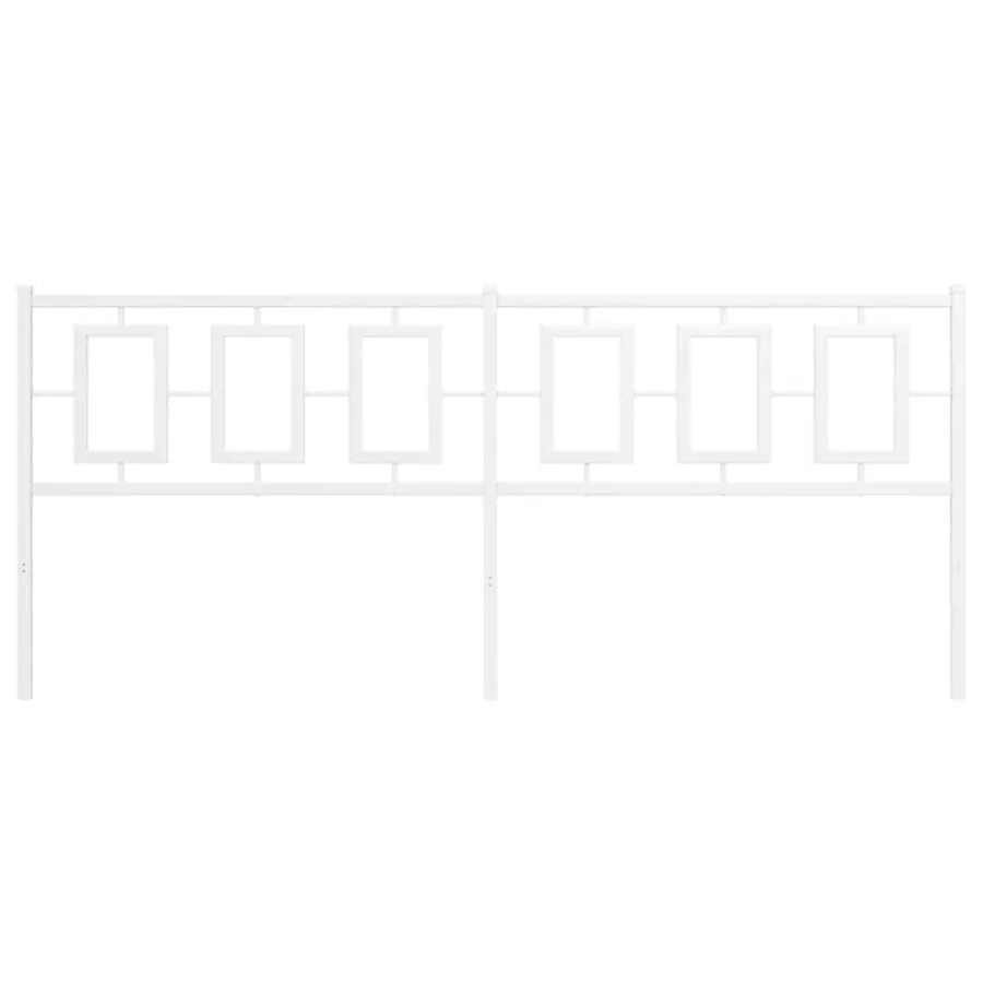 Tête de lit de remplacement métal blanc 193 cm - 3