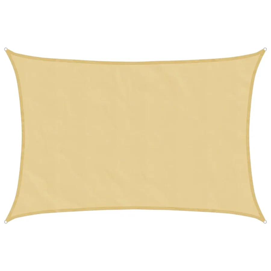 Voile d'ombrage sable 4,5x3,5 m 100 % polyester oxford - 2