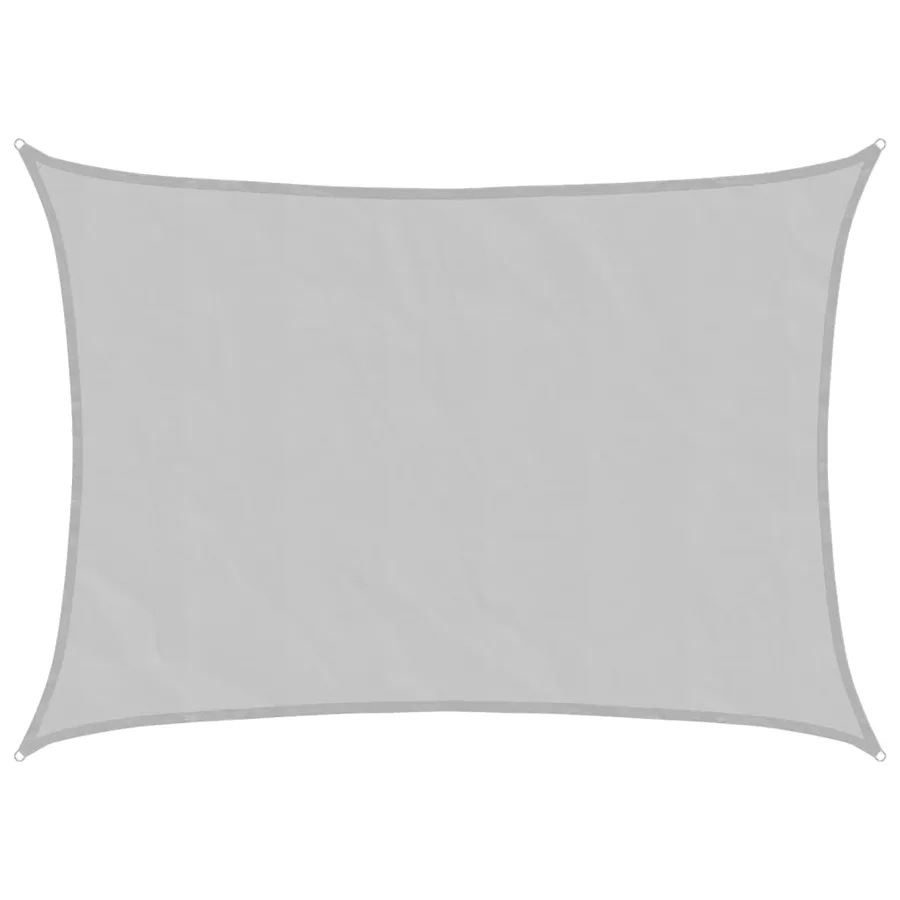 Voile d'ombrage gris clair 7x5 m 100% polyester oxford - 2