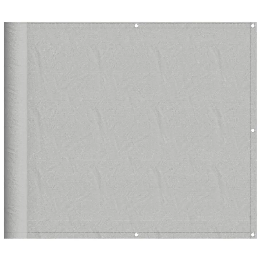 Écran de balcon gris clair 90x800 cm 100% polyester oxford - 2