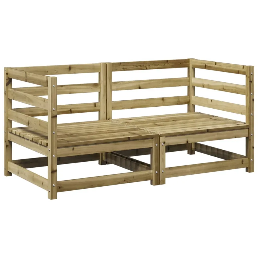 Salon de jardin 2 pcs bois de pin imprégné - 2