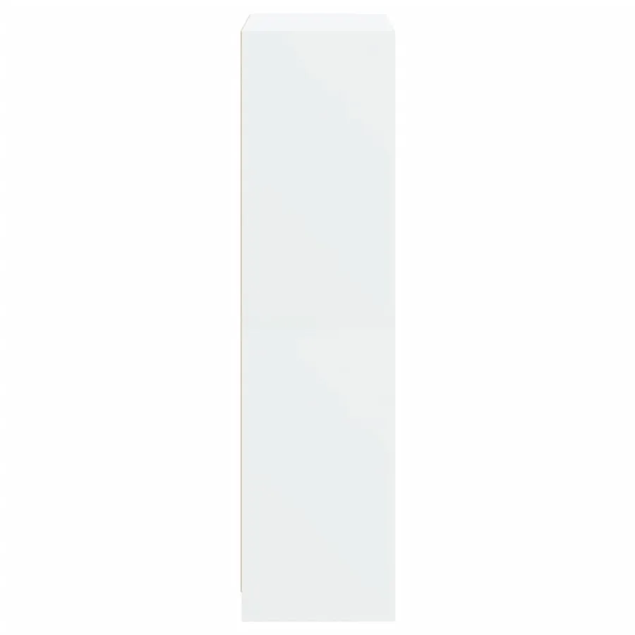 Buffet haut avec portes blanc 68x37x142 cm bois d'ingénierie - 8