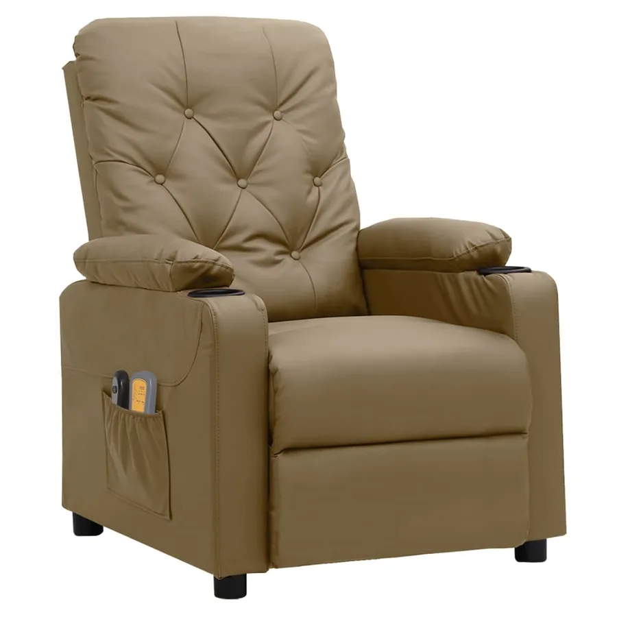 Fauteuil de massage électrique Cappuccino Similicuir - 2