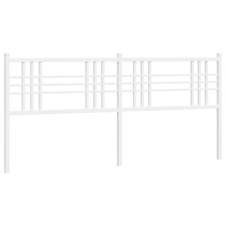 Tête de lit de remplacement métal blanc 200 cm - 2