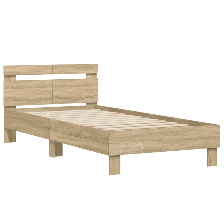 Cadre de lit sans matelas avec tête de lit 100x200 cm - 3