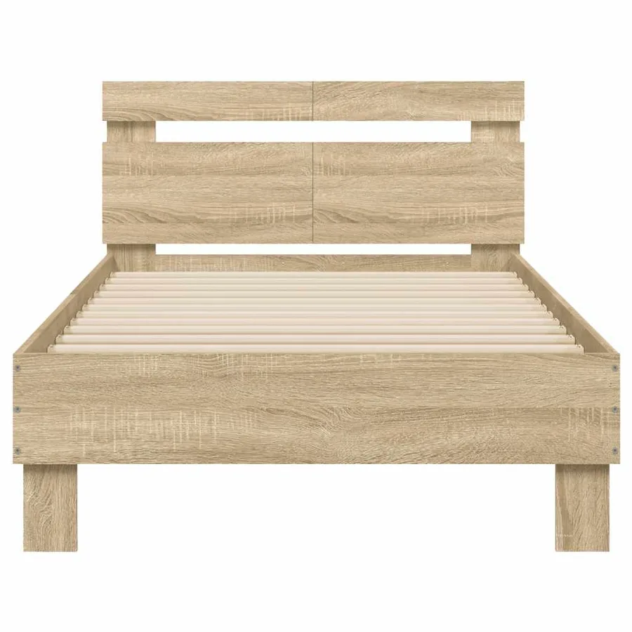 Cadre de lit sans matelas avec tête de lit 100x200 cm - 5