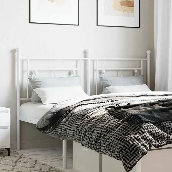 Tête de lit de remplacement métal blanc 160 cm