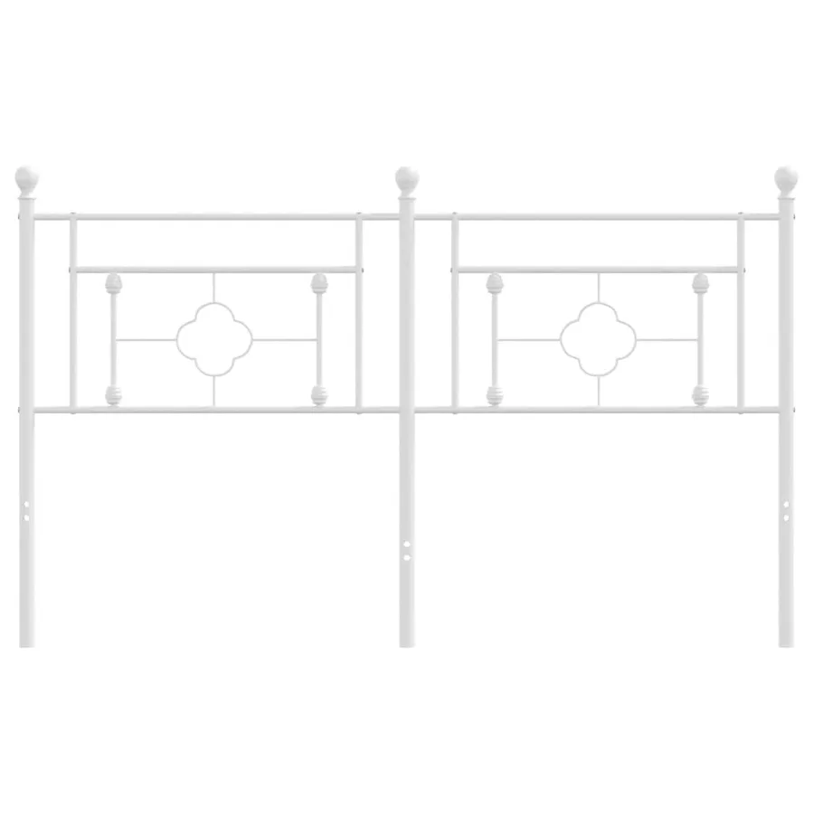 Tête de lit de remplacement métal blanc 160 cm - 3