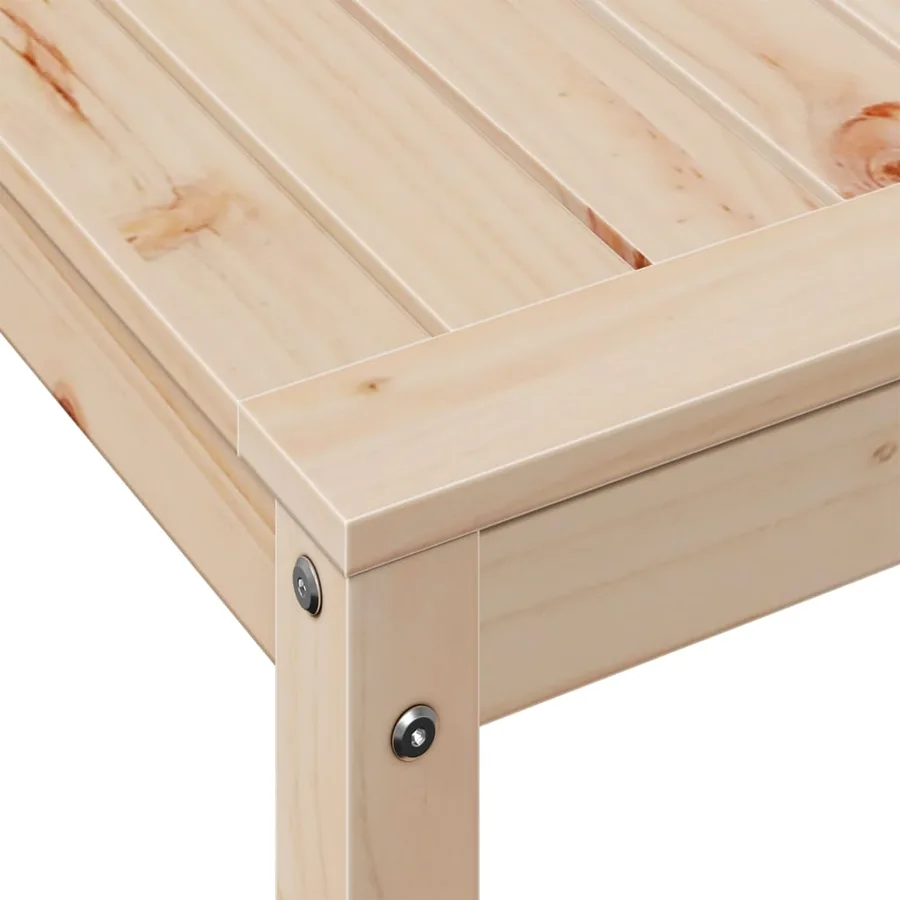 Table de rempotage avec étagère 82,5x50x75cm bois massif de pin - 8