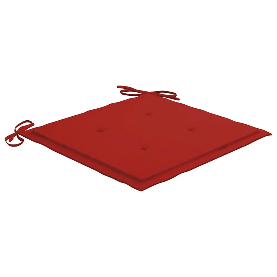 Ensemble à manger d'extérieur pliable avec coussin 3 pcs Teck - 10