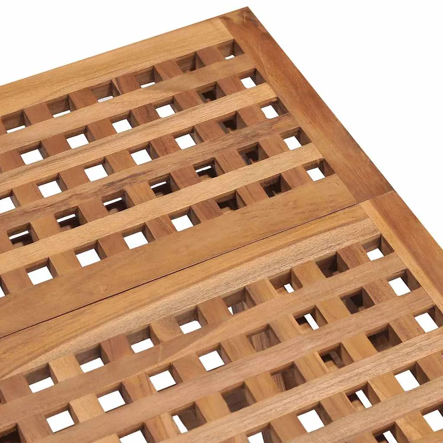 Ensemble à manger d'extérieur pliable avec coussin 3 pcs Teck - 6