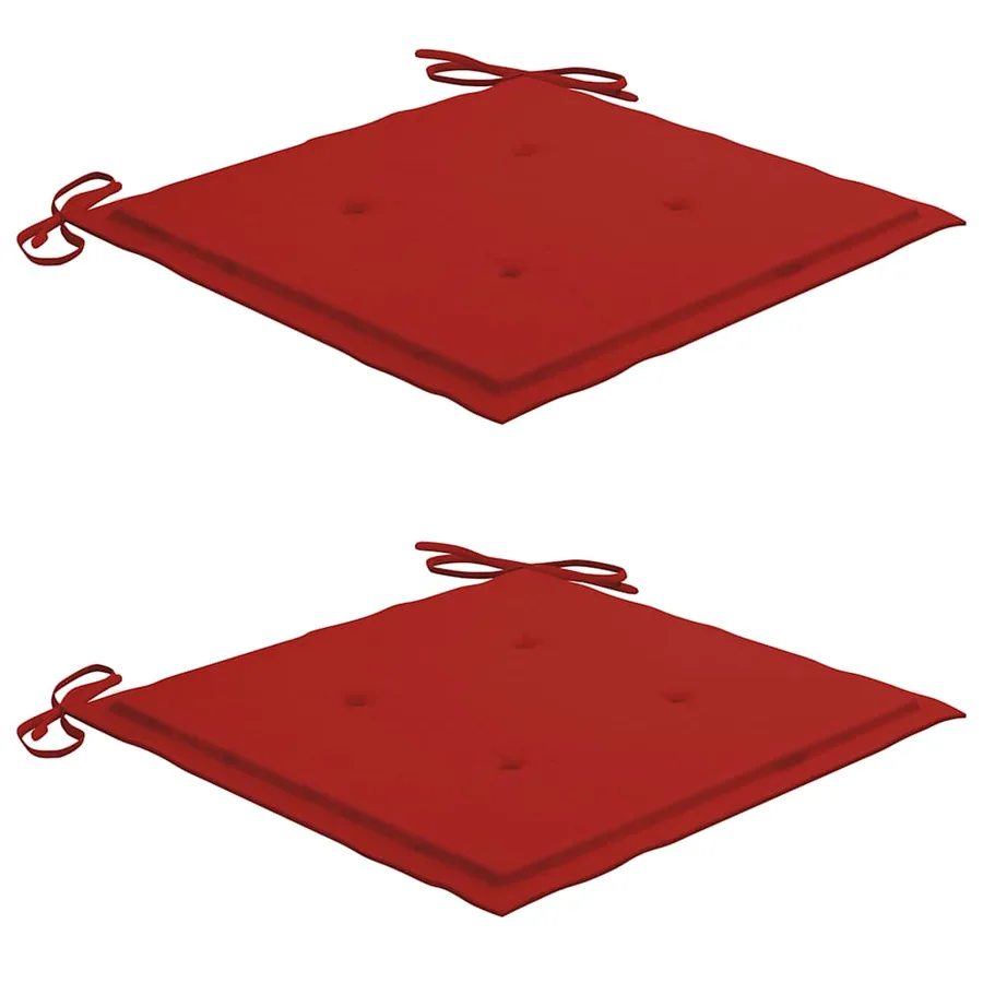 Ensemble à manger d'extérieur pliable avec coussin 3 pcs Teck - 7