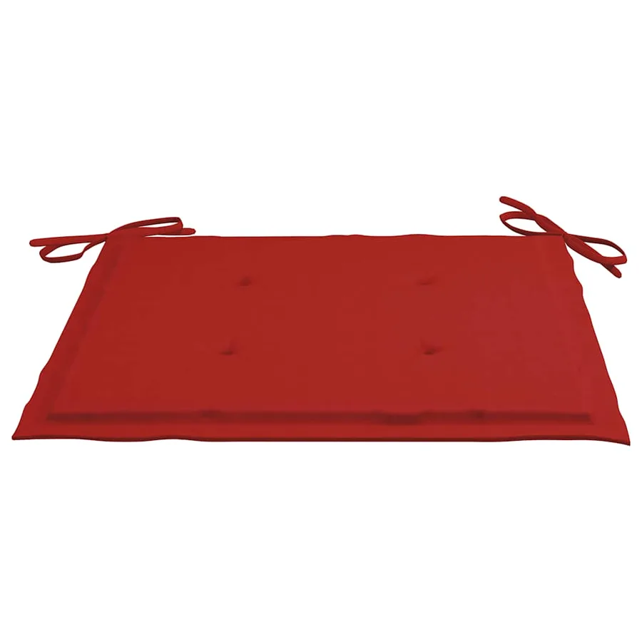 Ensemble à manger d'extérieur pliable avec coussin 3 pcs Teck - 9