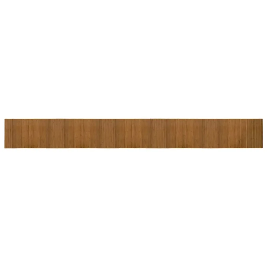 Tapis rectangulaire marron 60x500 cm bambou - 2