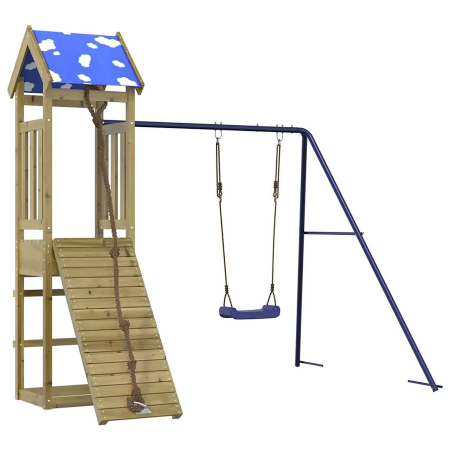 Aire de jeux d'extérieur bois de pin imprégné - 2