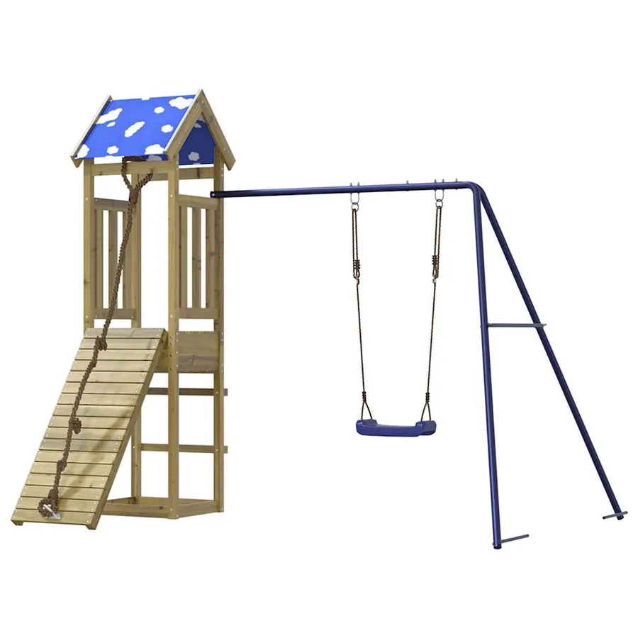 Aire de jeux d'extérieur bois de pin imprégné - 4