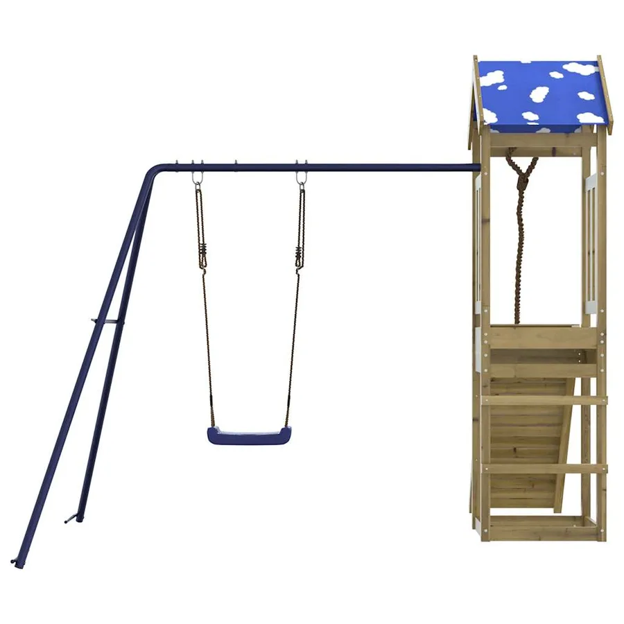 Aire de jeux d'extérieur bois de pin imprégné - 7