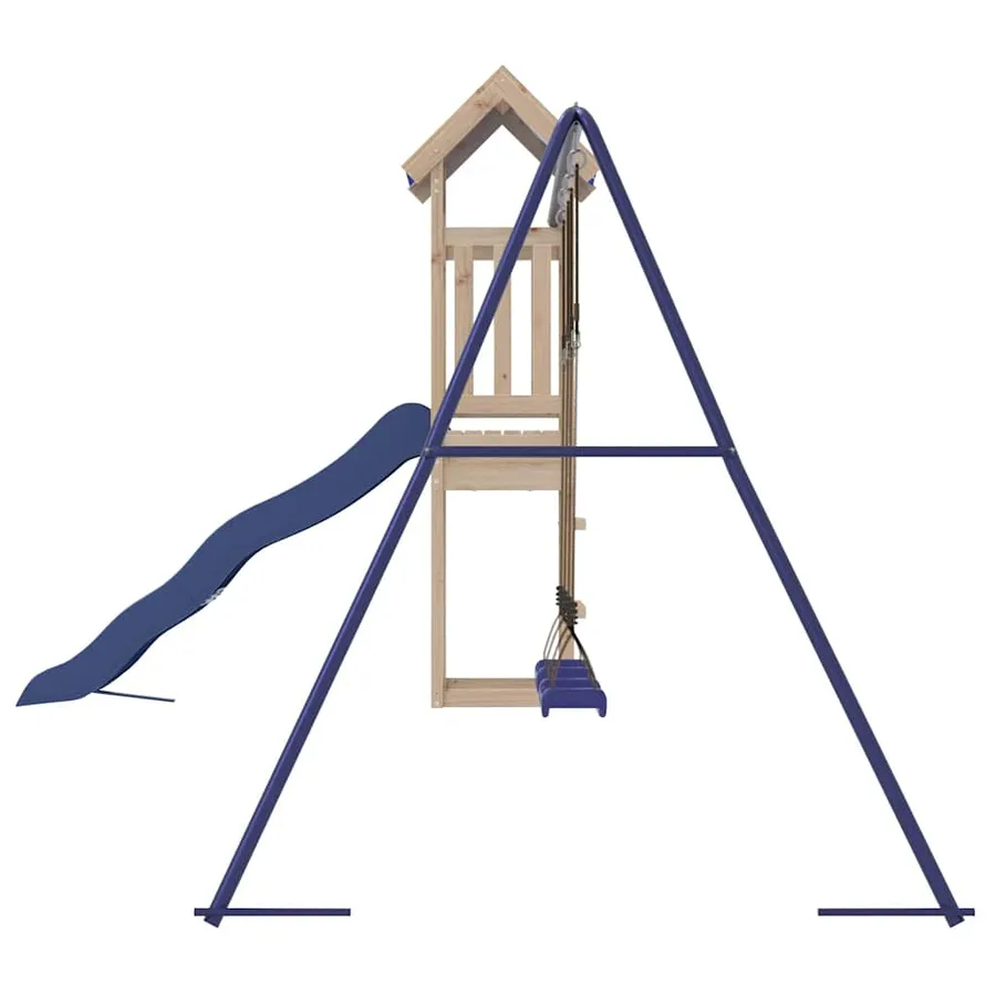 Aire de jeux d'extérieur bois de pin massif - 6