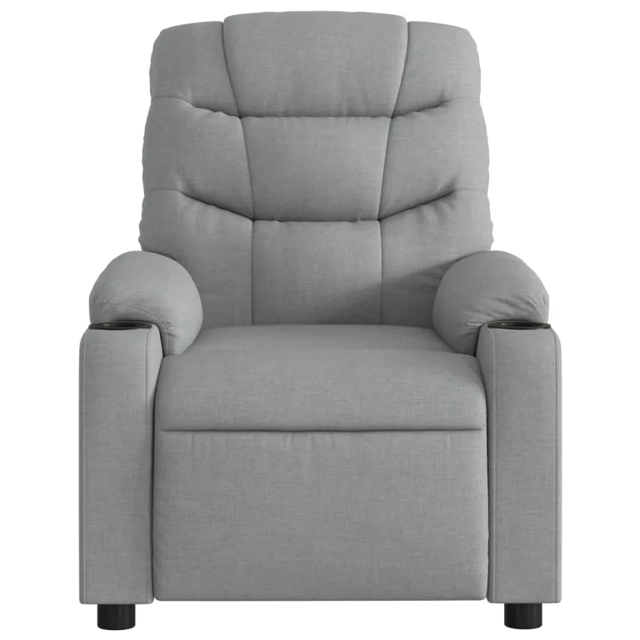 Fauteuil inclinable Gris clair Tissu - 6