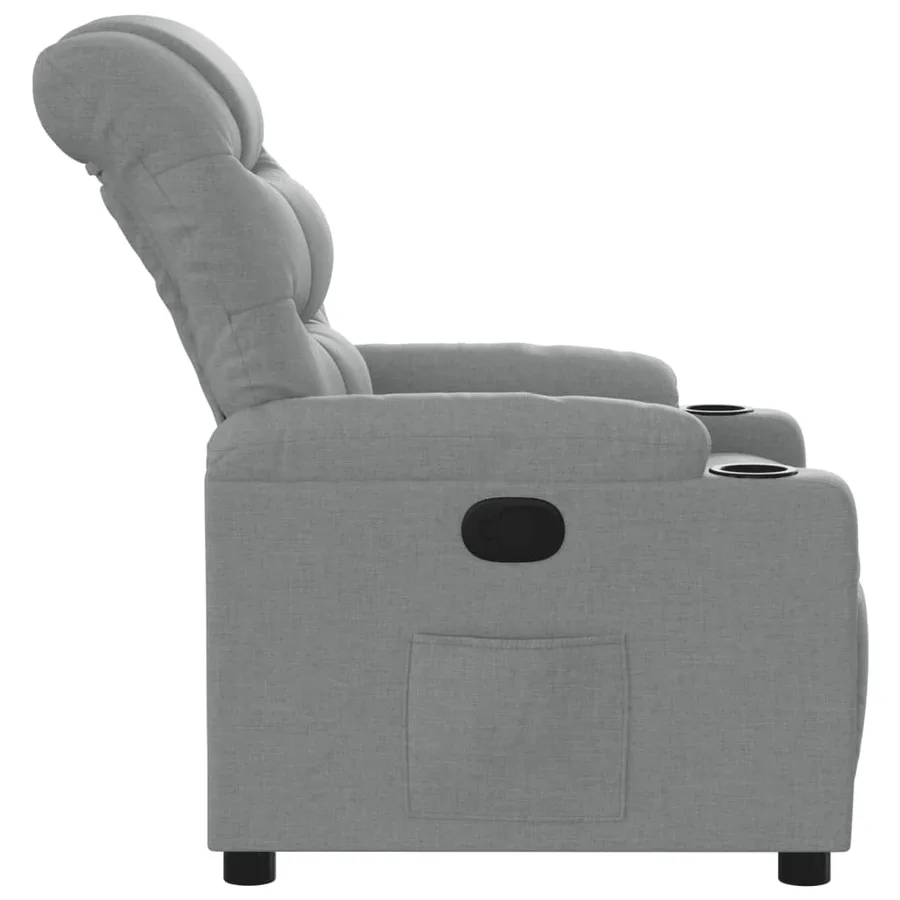 Fauteuil inclinable Gris clair Tissu - 7