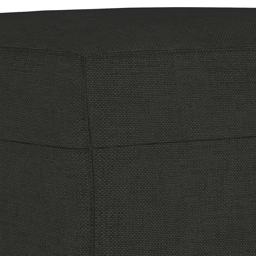 Ensemble de canapés 4 pcs noir tissu - 8