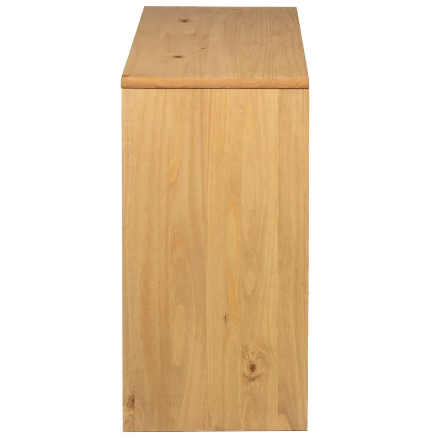 Table console SAUDA chêne 89,5x36,5x73 cm bois de pin massif - 5