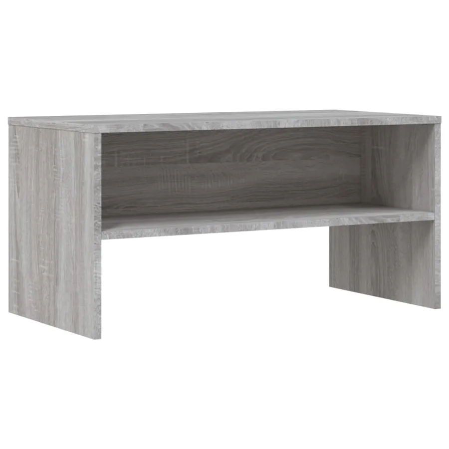 Meuble TV sonoma gris 80x40x40 cm bois d'ingénierie - 2