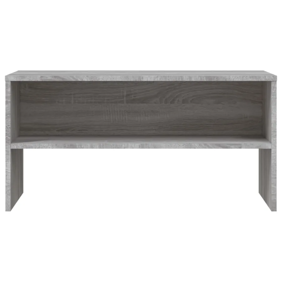 Meuble TV sonoma gris 80x40x40 cm bois d'ingénierie - 4